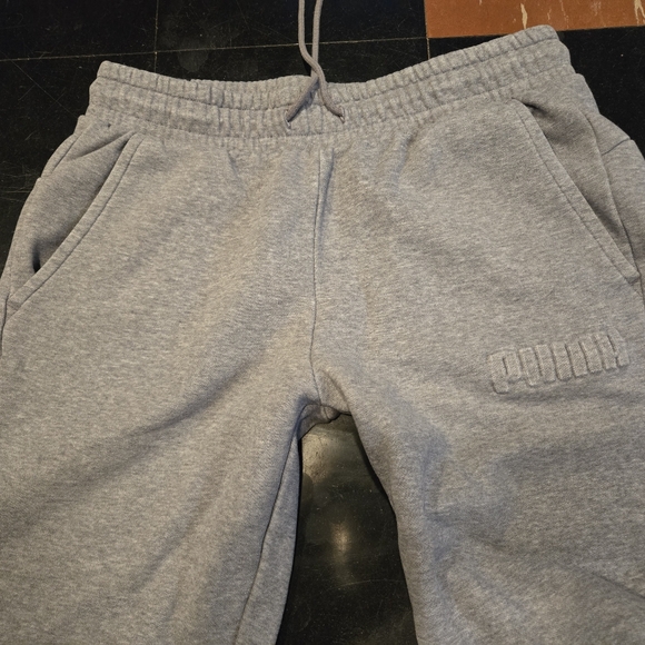 Puma sweatpants joggers gray mens size medium GUC - Picture 3 of 8